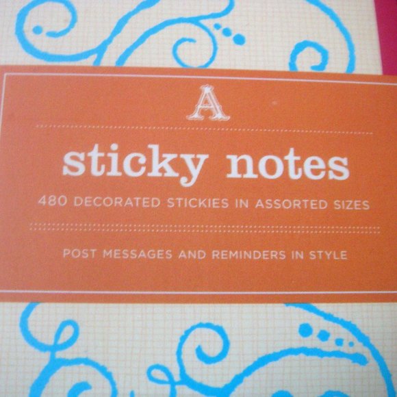 GALISON Decorative Monogram "A" Sticky Notes Pack - Picture 3 of 5